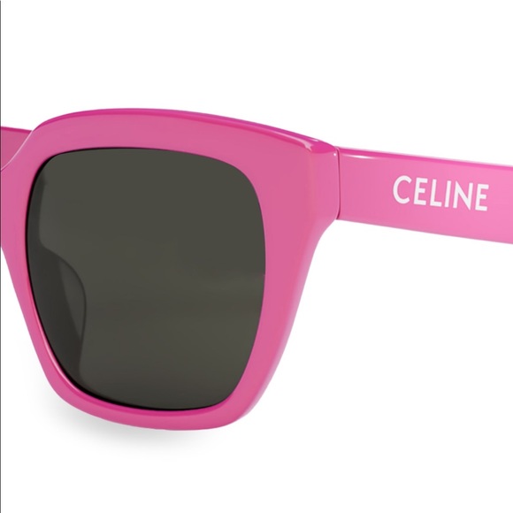 Celine 56MM Square Sunglasses in Fuchsia BRAND NEW RARE COLOR - Picture 3 of 5